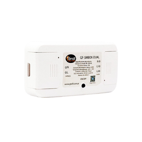 INTERRUPTOR INTELIGENTE WIFI DUAL (MAX 10A)